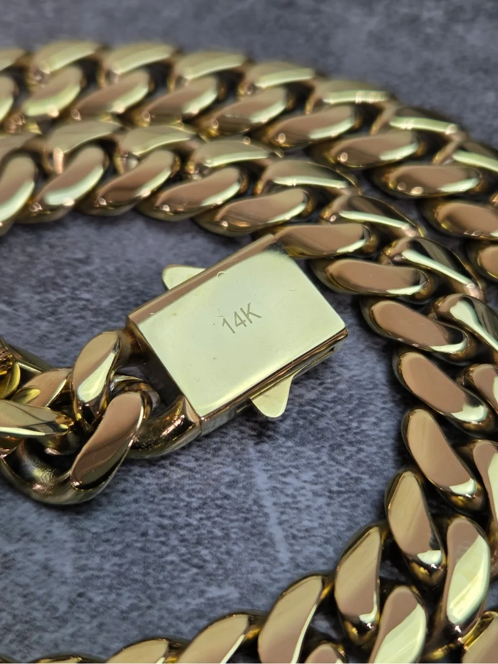 Gold Cuban Link Chain Necklace
